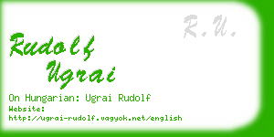 rudolf ugrai business card
